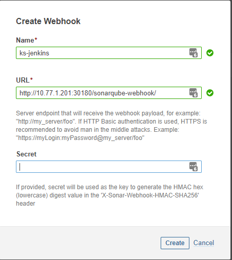 webhook page info